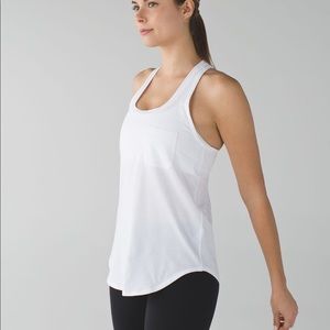 White Razor Back Lululemon Tank Top